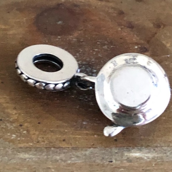 NWOT Sterling silver teacup dangle bracelet charm - Picture 4 of 4
